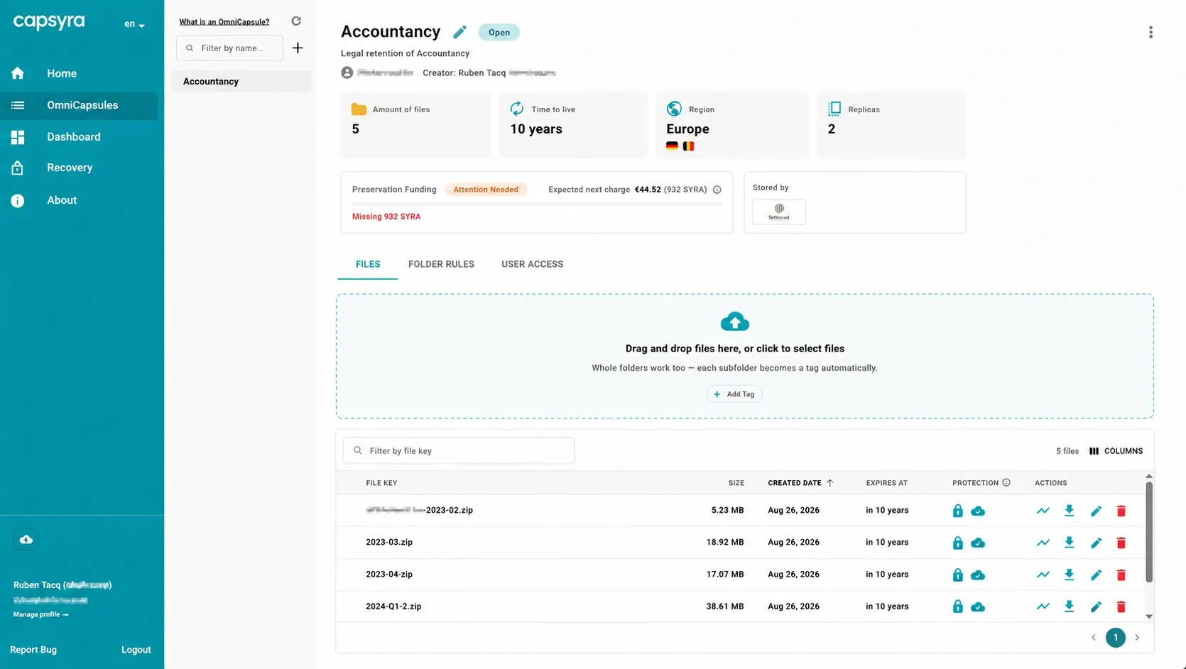 The Capsyra OmniCapsule app